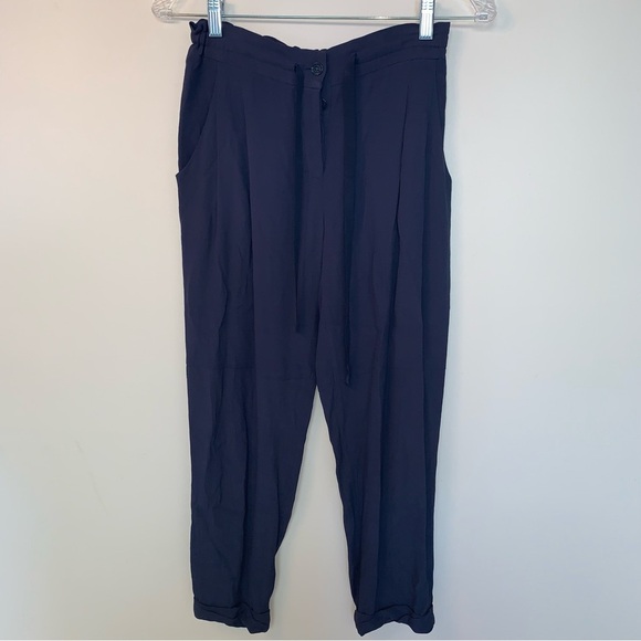 Wilfred Grey / Blue Tapered Trousers with Elastic Waistband XS - Picture 1 of 7